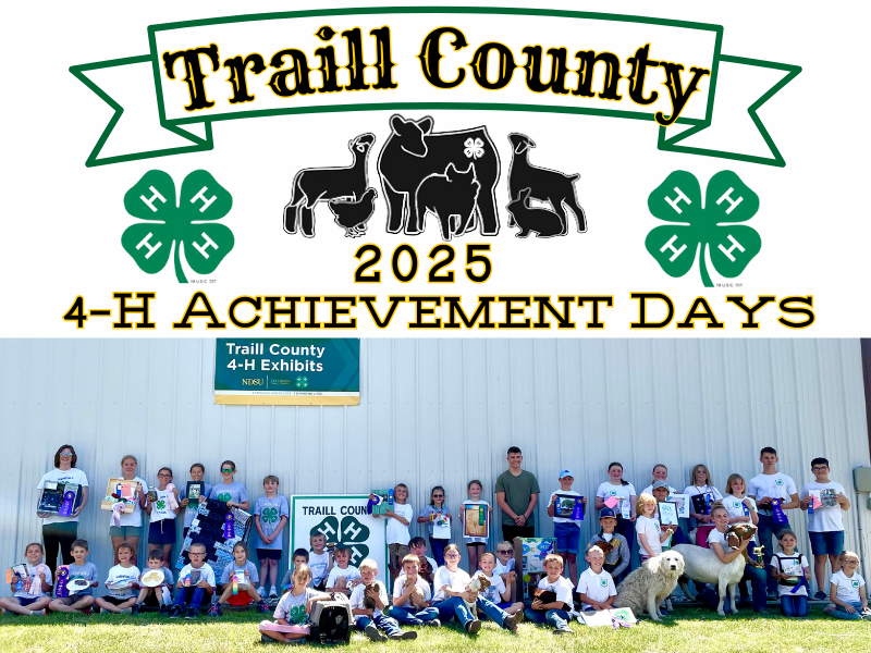 Logo for 2025 Traill County Achievement Days