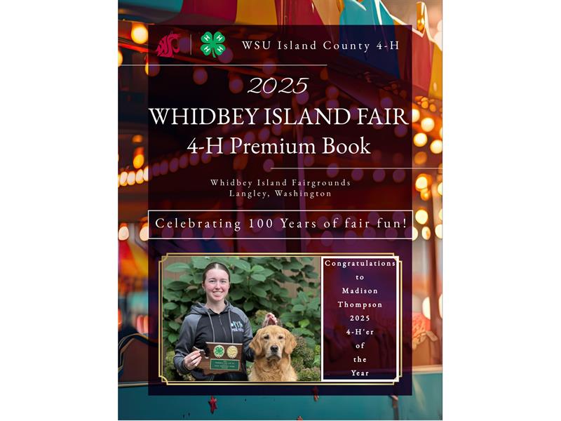 Logo for 2025 Whidbey Island 4-H Fair